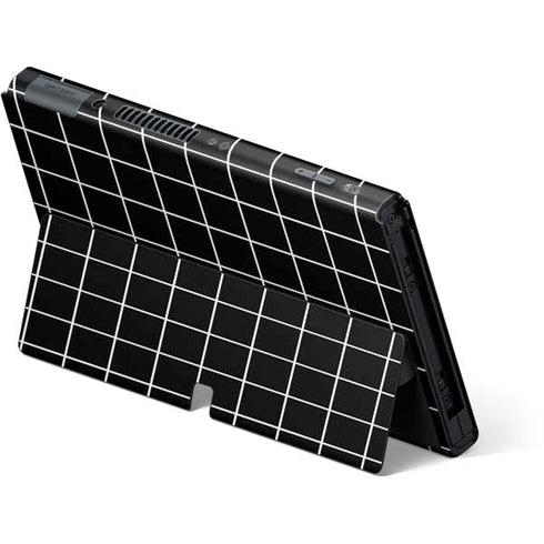 Black Grid Nintendo Switch OLED (2021) Skin